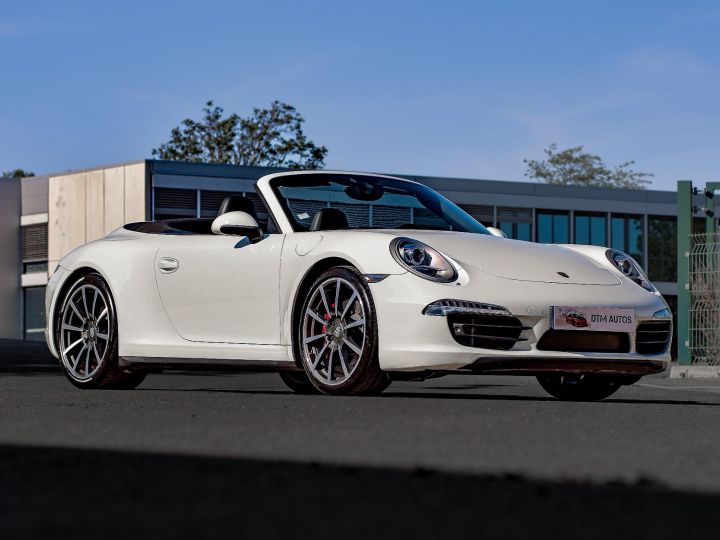 Porsche 991 3,8 L 400 Ch Carrera 4S Cabriolet PDK Blanc Pur - 8