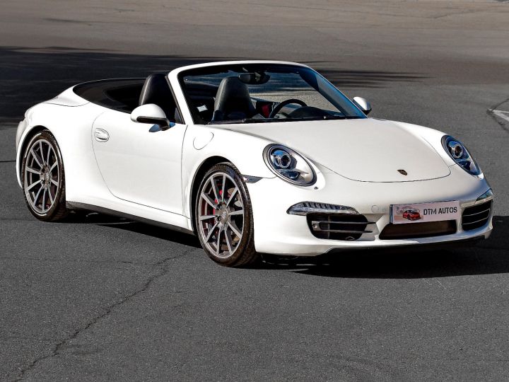 Porsche 991 3,8 L 400 Ch Carrera 4S Cabriolet PDK Blanc Pur - 9