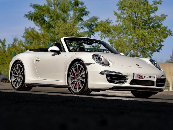 Porsche 991 3,8 L 400 Ch Carrera 4S Cabriolet PDK Blanc Pur - 11