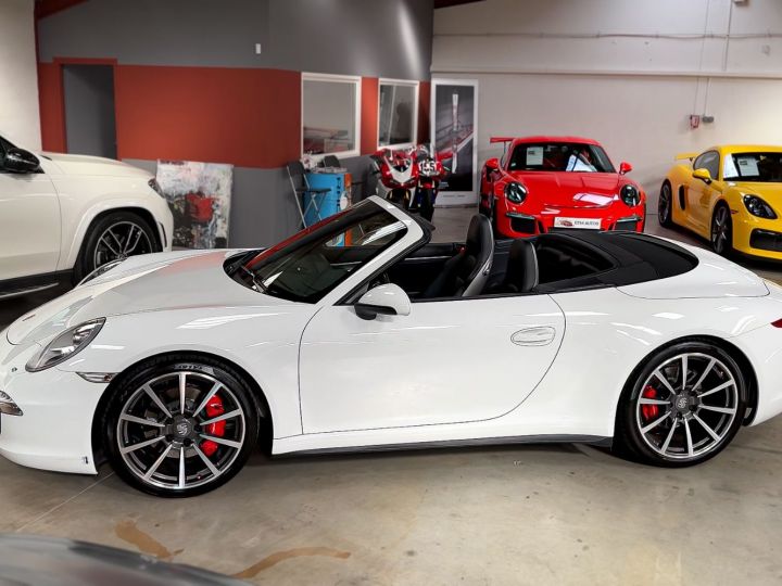 Porsche 991 3,8 L 400 Ch Carrera 4S Cabriolet PDK Blanc Pur - 34