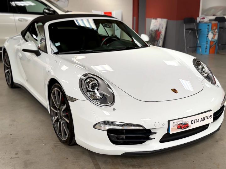 Porsche 991 3,8 L 400 Ch Carrera 4S Cabriolet PDK Blanc Pur - 36