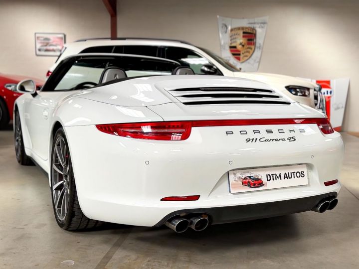 Porsche 991 3,8 L 400 Ch Carrera 4S Cabriolet PDK Blanc Pur - 47