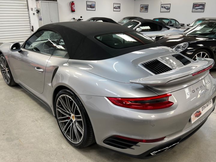 Porsche 991 911 Phase 2 Turbo Cabriolet 3.8 L 540 Ch PDK Argent Gt - 16