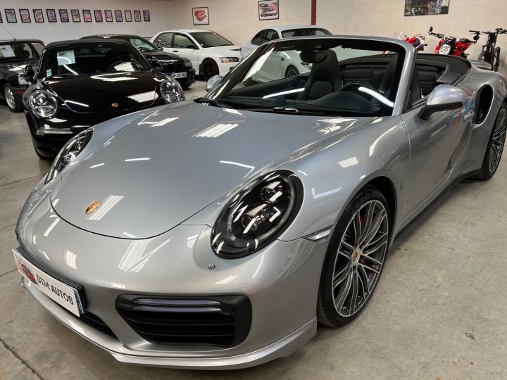 Porsche 991 911 Phase 2 Turbo Cabriolet 3.8 L 540 Ch PDK Argent Gt - 4