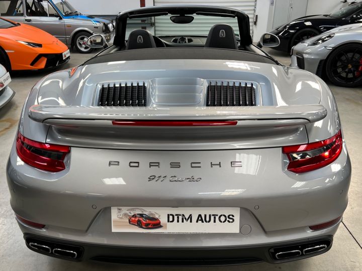 Porsche 991 911 Phase 2 Turbo Cabriolet 3.8 L 540 Ch PDK Argent Gt - 23