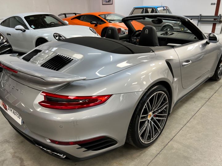 Porsche 991 911 Phase 2 Turbo Cabriolet 3.8 L 540 Ch PDK Argent Gt - 27