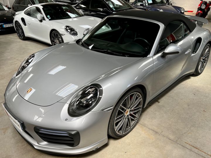 Porsche 991 911 Phase 2 Turbo Cabriolet 3.8 L 540 Ch PDK Argent Gt - 2