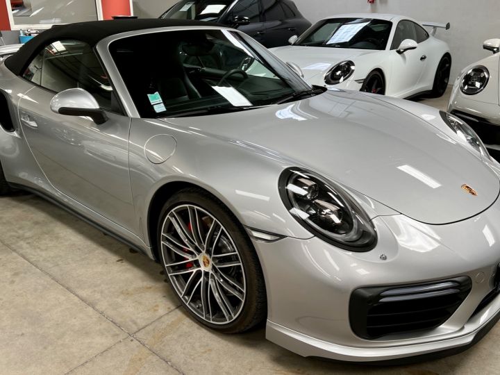 Porsche 991 911 Phase 2 Turbo Cabriolet 3.8 L 540 Ch PDK Argent Gt - 15