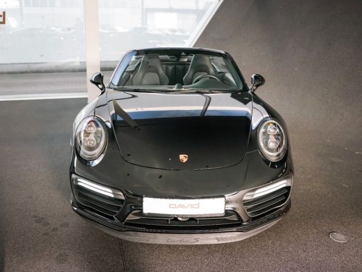 Porsche 991 991 .2 Turbo S 581 Cabrio CHRONO BURMEISTER PCCB Full Black Porsche Approved Garantie 17.03.2025 Noire - 4
