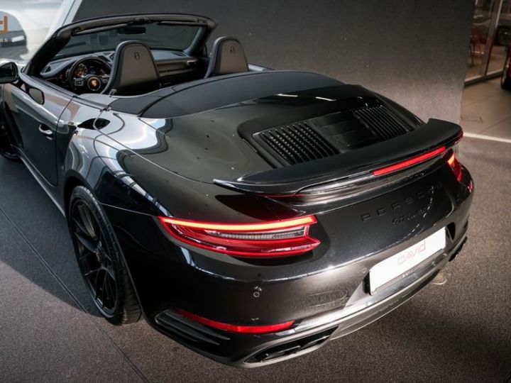 Porsche 991 991 .2 Turbo S 581 Cabrio CHRONO BURMEISTER PCCB Full Black Porsche Approved Garantie 17.03.2025 Noire - 24