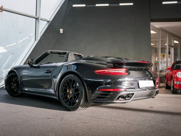 Porsche 991 991 .2 Turbo S 581 Cabrio CHRONO BURMEISTER PCCB Full Black Porsche Approved Garantie 17.03.2025 Noire - 27