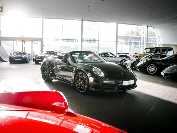 Porsche 991 991 .2 Turbo S 581 Cabrio CHRONO BURMEISTER PCCB Full Black Porsche Approved Garantie 17.03.2025 Noire - 30