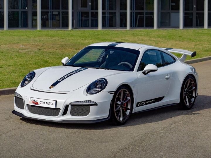 Porsche 991 GT3 3.8 L 475 Ch PDK GARANTIE PORSCHE APPROVED 08/2025 Blanc Carrera Métallisé - 1