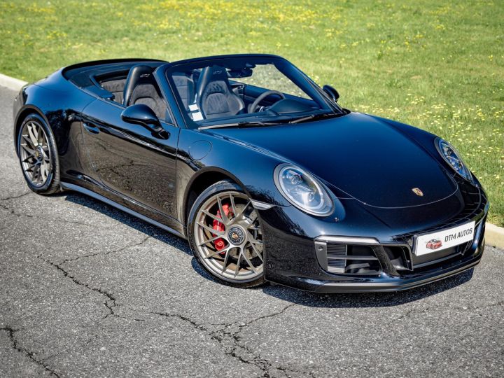 Porsche 991 Phase 2 Cabriolet Carrera 4 GTS 3,0 L 450 Ch Porsche Approved Noir Intense Métallisé - 10