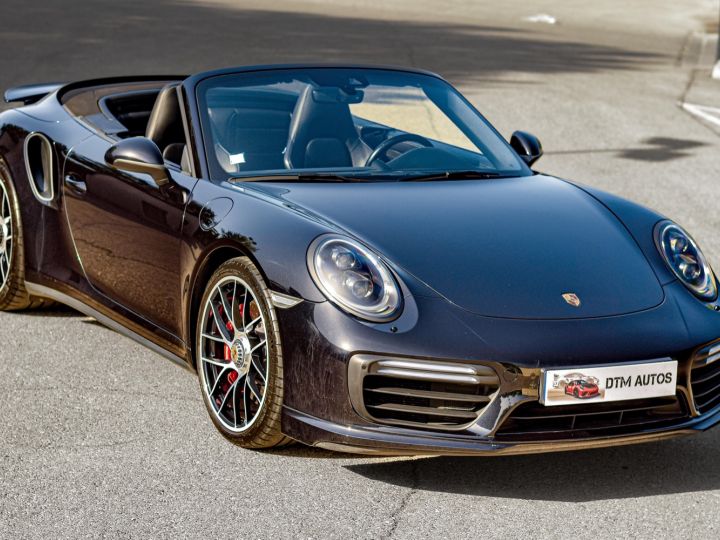 Porsche 991 Phase 2 Turbo Cabriolet 3.8 L 540 Ch PDK FR Noir Intense Métallisé - 8