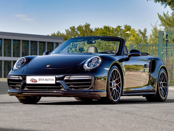 Porsche 991 Phase 2 Turbo Cabriolet 3.8 L 540 Ch PDK FR Noir Intense Métallisé - 2