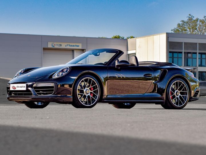 Porsche 991 Phase 2 Turbo Cabriolet 3.8 L 540 Ch PDK FR Noir Intense Métallisé - 4