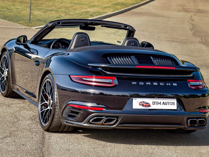 Porsche 991 Phase 2 Turbo Cabriolet 3.8 L 540 Ch PDK FR Noir Intense Métallisé - 21