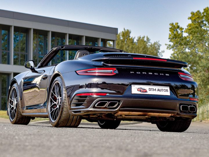 Porsche 991 Phase 2 Turbo Cabriolet 3.8 L 540 Ch PDK FR Noir Intense Métallisé - 17