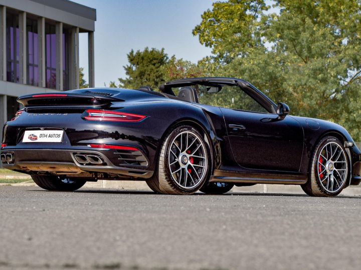 Porsche 991 Phase 2 Turbo Cabriolet 3.8 L 540 Ch PDK FR Noir Intense Métallisé - 20