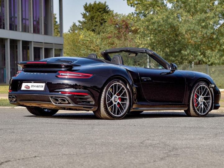 Porsche 991 Phase 2 Turbo Cabriolet 3.8 L 540 Ch PDK FR Noir Intense Métallisé - 18