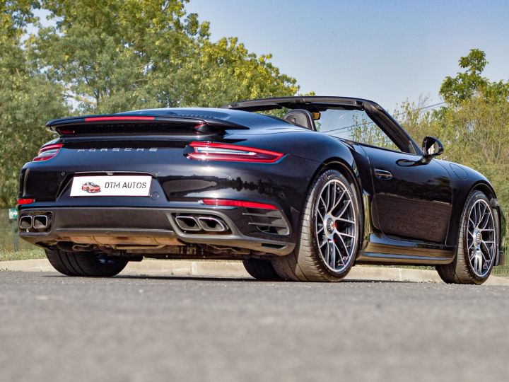 Porsche 991 Phase 2 Turbo Cabriolet 3.8 L 540 Ch PDK FR Noir Intense Métallisé - 19