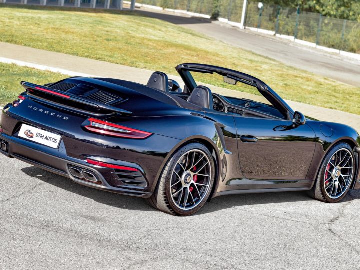 Porsche 991 Phase 2 Turbo Cabriolet 3.8 L 540 Ch PDK FR Noir Intense Métallisé - 22