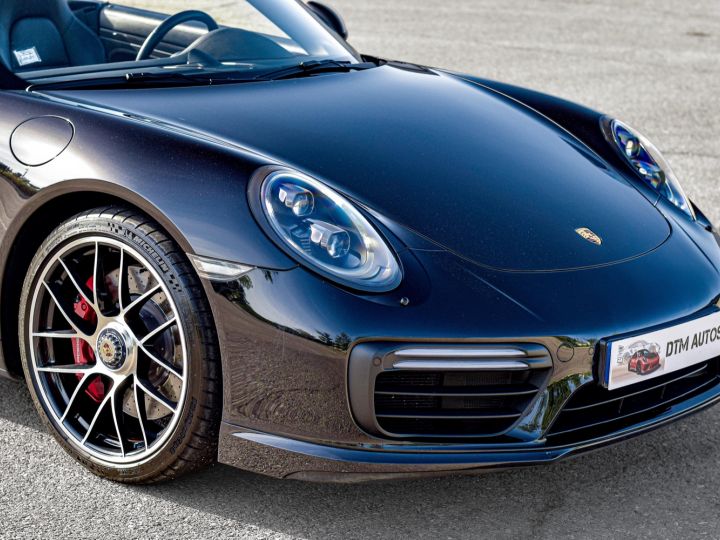 Porsche 991 Phase 2 Turbo Cabriolet 3.8 L 540 Ch PDK FR Noir Intense Métallisé - 25