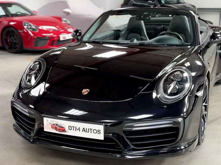 Porsche 991 Phase 2 Turbo Cabriolet 3.8 L 540 Ch PDK FR Noir Intense Métallisé - 41