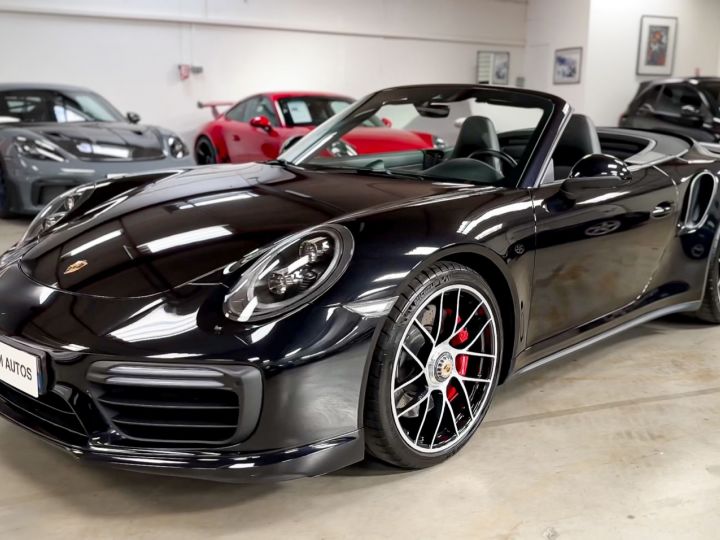 Porsche 991 Phase 2 Turbo Cabriolet 3.8 L 540 Ch PDK FR Noir Intense Métallisé - 42