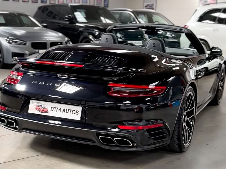 Porsche 991 Phase 2 Turbo Cabriolet 3.8 L 540 Ch PDK FR Noir Intense Métallisé - 47