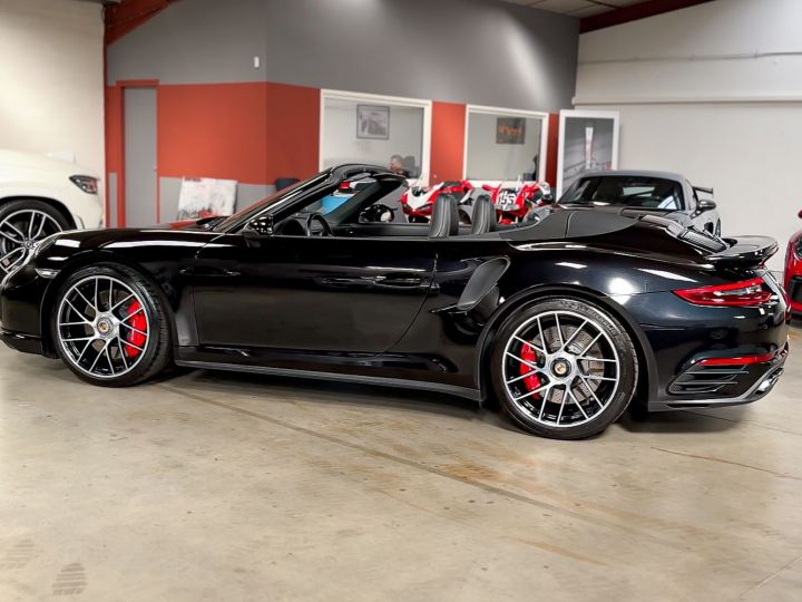 Porsche 991 Phase 2 Turbo Cabriolet 3.8 L 540 Ch PDK FR Noir Intense Métallisé - 48