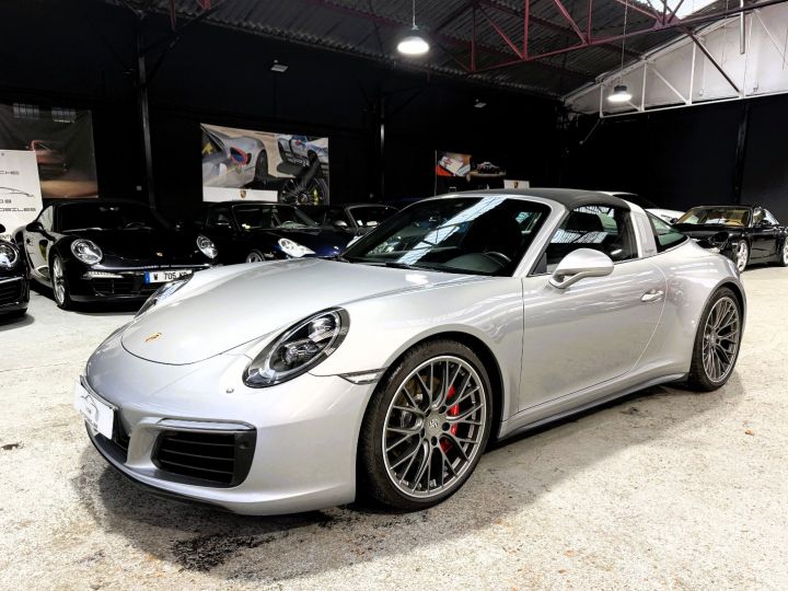 Porsche 991 PORSCHE 991.2 TARGA 4S PDK 3.0 420CV / CHRONO/PSE / ROUES DIRECT /BURMESTER/ APPROVED 07:25 Argent Gt - 5