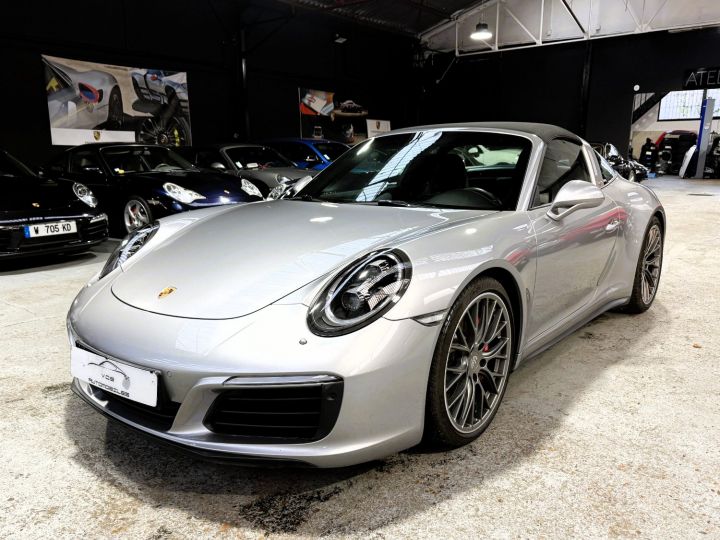 Porsche 991 PORSCHE 991.2 TARGA 4S PDK 3.0 420CV / CHRONO/PSE / ROUES DIRECT /BURMESTER/ APPROVED 07:25 Argent Gt - 1