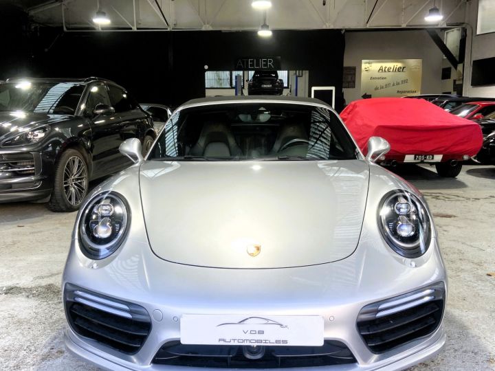 Porsche 991 PORSCHE 991.2 TURBO S CABRIOLET 3.8 580CV PDK / 31000 KM / ARGENT GT /ACC/BURMESTER Argent Gt - 3