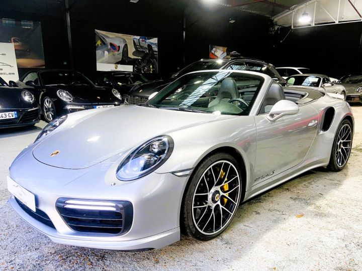 Porsche 991 PORSCHE 991.2 TURBO S CABRIOLET 3.8 580CV PDK / 31000 KM / ARGENT GT /ACC/BURMESTER Argent Gt - 2