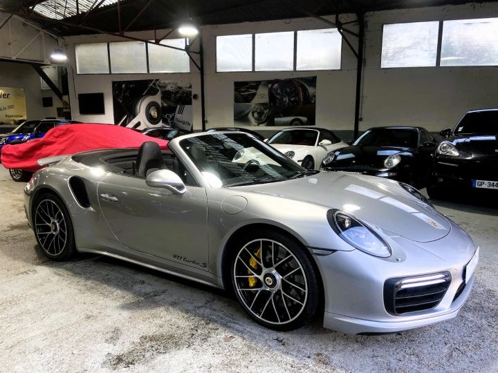 Porsche 991 PORSCHE 991.2 TURBO S CABRIOLET 3.8 580CV PDK / 31000 KM / ARGENT GT /ACC/BURMESTER Argent Gt - 9