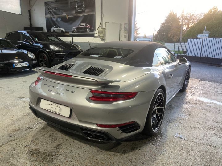 Porsche 991 PORSCHE 991.2 TURBO S CABRIOLET 3.8 580CV PDK / 31000 KM / ARGENT GT /ACC/BURMESTER Argent Gt - 11