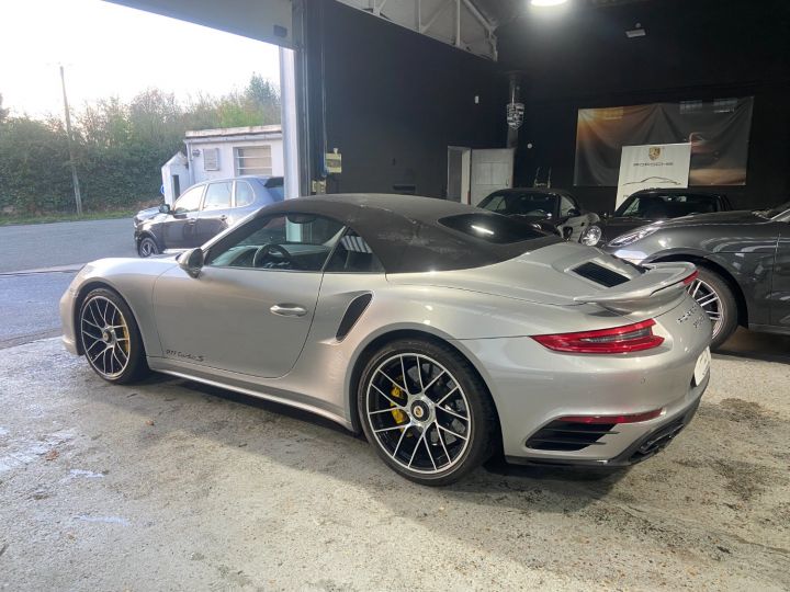 Porsche 991 PORSCHE 991.2 TURBO S CABRIOLET 3.8 580CV PDK / 31000 KM / ARGENT GT /ACC/BURMESTER Argent Gt - 7