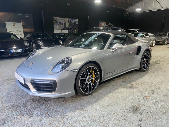 Porsche 991 PORSCHE 991.2 TURBO S CABRIOLET 3.8 580CV PDK / 31000 KM / ARGENT GT /ACC/BURMESTER Argent Gt - 12