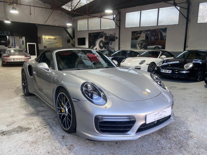 Porsche 991 PORSCHE 991.2 TURBO S CABRIOLET 3.8 580CV PDK / 31000 KM / ARGENT GT /ACC/BURMESTER Argent Gt - 17