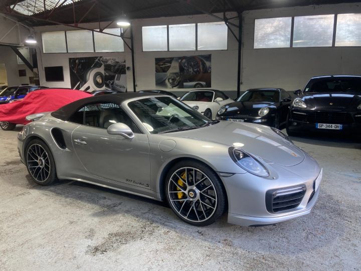 Porsche 991 PORSCHE 991.2 TURBO S CABRIOLET 3.8 580CV PDK / 31000 KM / ARGENT GT /ACC/BURMESTER Argent Gt - 22