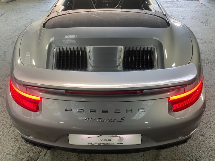 Porsche 991 PORSCHE 991.2 TURBO S CABRIOLET 3.8 580CV PDK / 31000 KM / ARGENT GT /ACC/BURMESTER Argent Gt - 16