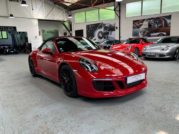 Porsche 991 PORSCHE 991 CARRERA 4 GTS CABRIOLET 3.0 450CV PDK / LIFT /CHORNO /PSE / CARMIN Rouge Carmin - 5