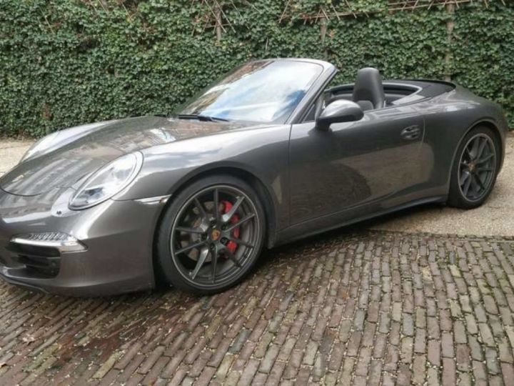 Porsche 991 Porsche 991 Carrera 4s Cab 3.8 400v /pdk /pse / Chrono / France /1 Main Gris Quartz - 1