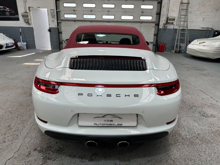 Porsche 991 PORSCHE 991 CARRERA 4S CABRIOLET 420CV PDK / ACC/ CHRONO/ PSE / ROUES DIRECTRICES / 24800 KMS/ GAR 12M Blanc - 9