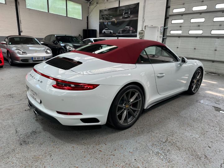 Porsche 991 PORSCHE 991 CARRERA 4S CABRIOLET 420CV PDK / ACC/ CHRONO/ PSE / ROUES DIRECTRICES / 24800 KMS/ GAR 12M Blanc - 11