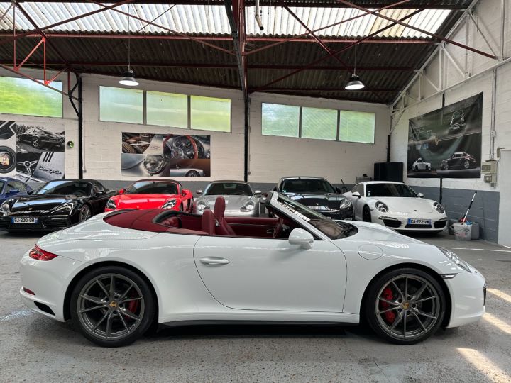 Porsche 991 PORSCHE 991 CARRERA 4S CABRIOLET 420CV PDK / ACC/ CHRONO/ PSE / ROUES DIRECTRICES / 24800 KMS/ GAR 12M Blanc - 28