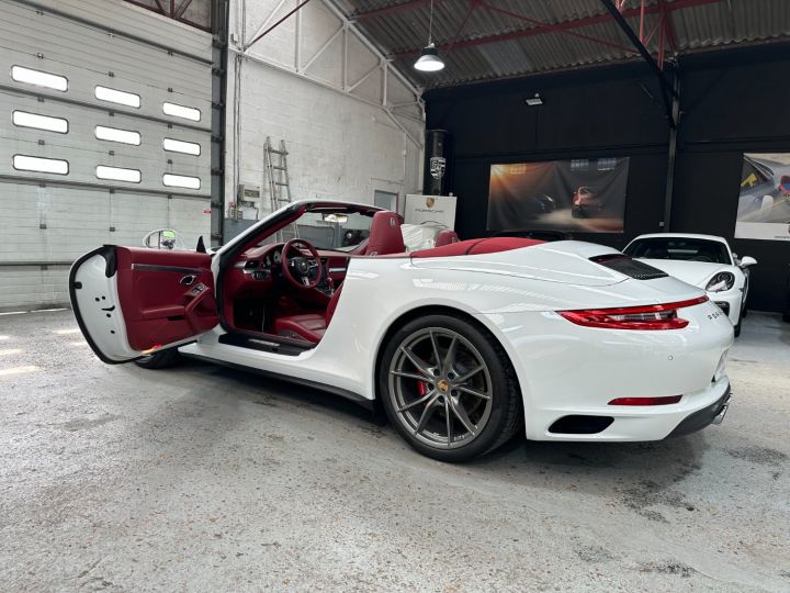 Porsche 991 PORSCHE 991 CARRERA 4S CABRIOLET 420CV PDK / ACC/ CHRONO/ PSE / ROUES DIRECTRICES / 24800 KMS/ GAR 12M Blanc - 21