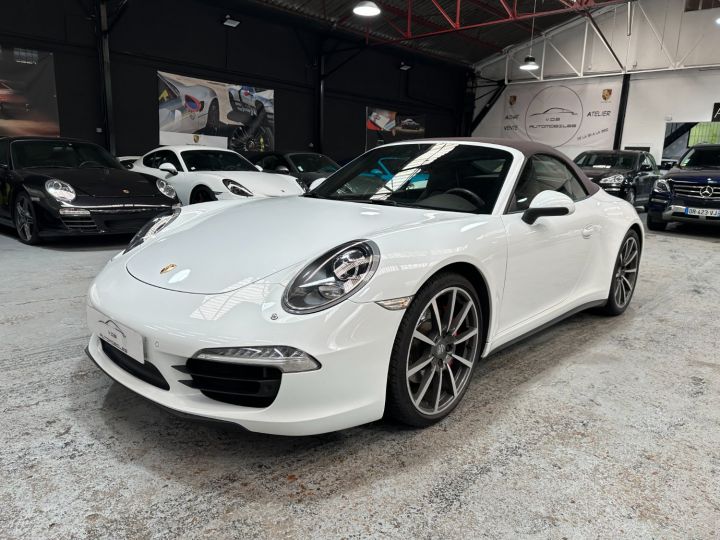 Porsche 991 PORSCHE 991 CARRERA 4S CABRIOLET PDK 3.8 400CV / CHRONO / 80800 KMS Blanc - 1